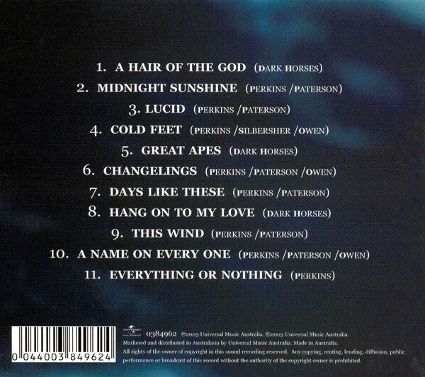 Tex Perkins ' The Dark Horses (2) : Sweet Nothing (CD, Album)