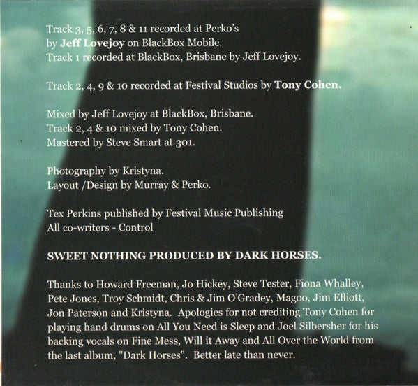 Tex Perkins ' Dark Horses* : Sweet Nothing (CD, Album)