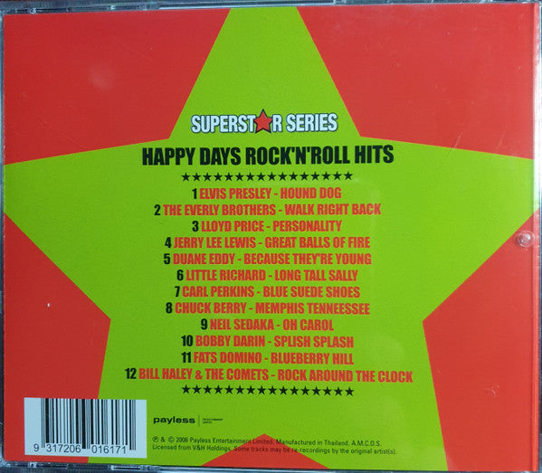 Various : Superstar Series: Happy Days Rock'N'Roll Hits (CD, Comp)