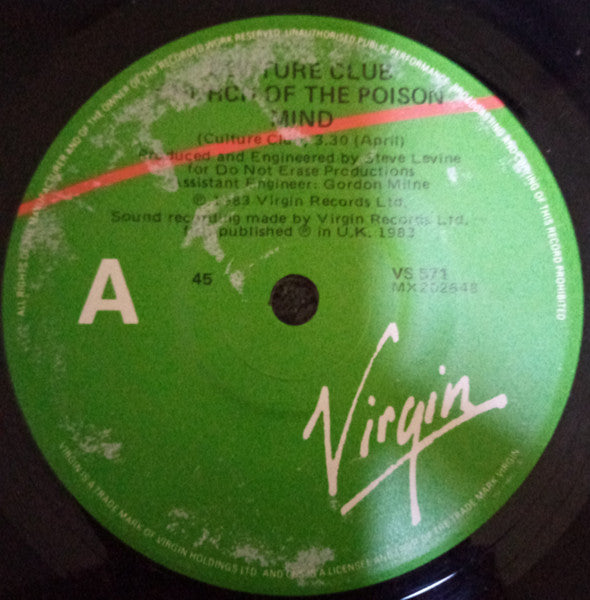 Culture Club : Church Of The Poison Mind (7", Single)