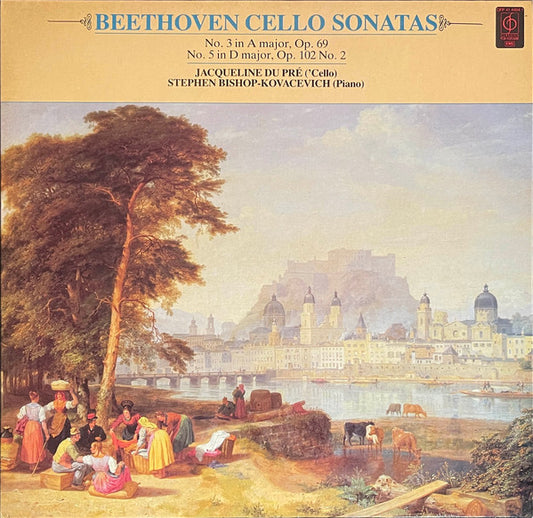 Ludwig Van Beethoven - Jacqueline Du Pré, Stephen Bishop-Kovacevich : Cello Sonatas No 3 In A Major, Op 69 And No 5 In D Major, Op 102 No 2 (LP, RE, RM)