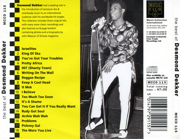 Desmond Dekker : The Best Of Desmond Dekker (CD, Comp)