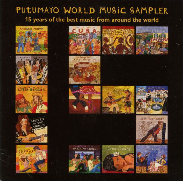 Various : Putumayo World Music Sampler (15 Years Of The Best Music From Around The World) (CD, Comp, Promo, Smplr)