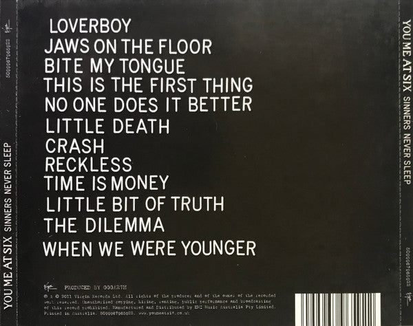 You Me At Six : Sinners Never Sleep (CD, Album)