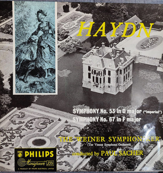 Joseph Haydn - Wiener Symphoniker, Paul Sacher : Symphony No. 53 In D Major ("Imperial") / Symphony No. 67 In F Major (LP, Mono)