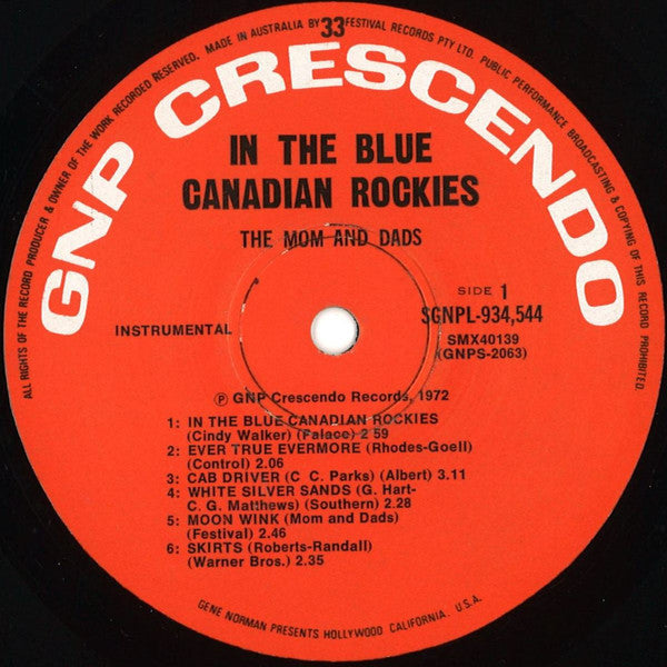 The Mom And Dads : In The Blue Canadian Rockies (LP, Album)