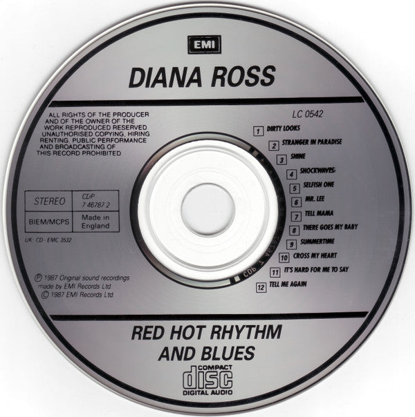 Diana Ross : Red Hot Rhythm And Blues (CD, Album)