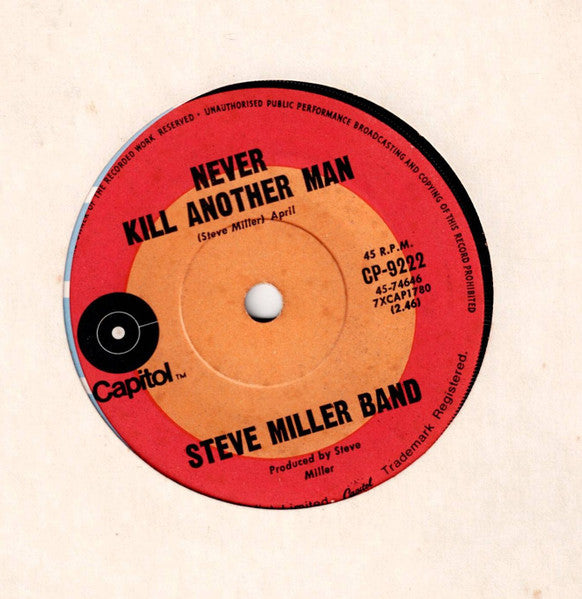 Steve Miller Band : Going To The Country (7", Single)