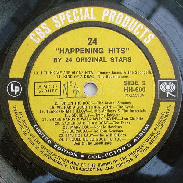 Various : 24 Happening Hits (LP, Comp, Mono, Ltd)