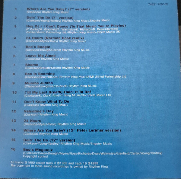 Betty Boo : Doin' The Do (The Best Of Betty Boo) (CD, Comp)