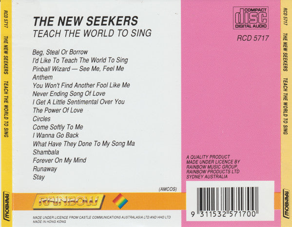 The New Seekers : Teach The World To Sing (CD, Comp)