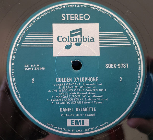 Daniel Delmotte, Orchestra Oscar Saintal : Golden Xylophone (LP, Album)