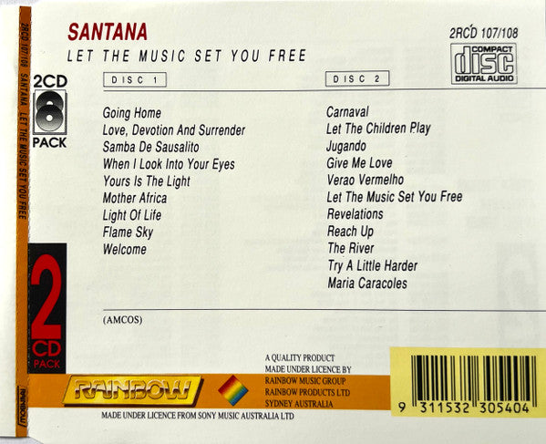 Santana : Let The Music Set You Free (2xCD, Comp)