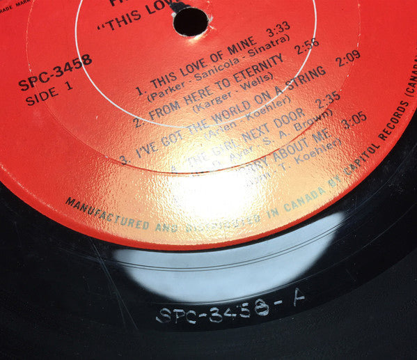 Frank Sinatra : This Love Of Mine (LP, Comp)