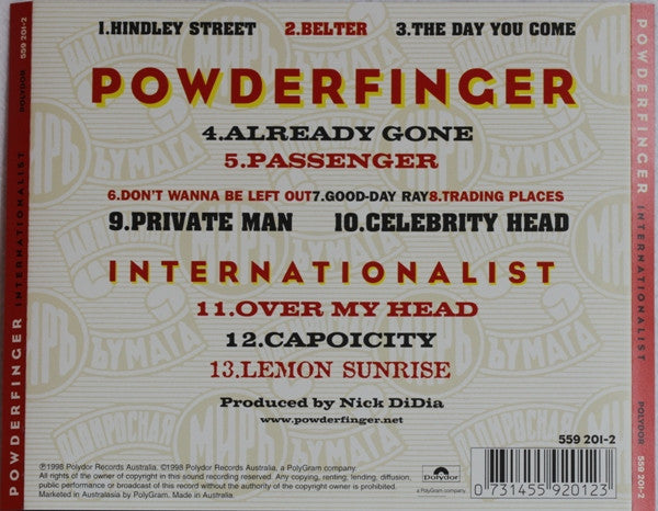 Powderfinger : Internationalist (CD, Album, PMI)