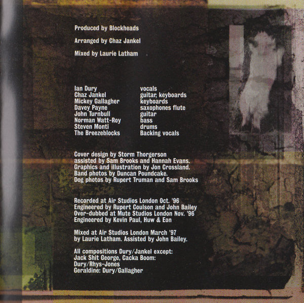 Ian Dury And The Blockheads : Mr. Love Pants (CD, Album)