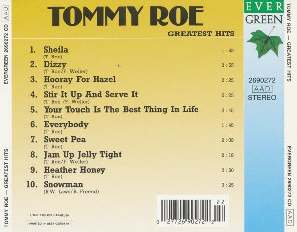 Tommy Roe : Greatest Hits (CD, Comp)