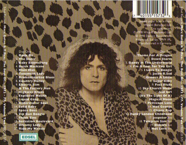 Marc Bolan & T. Rex : The Best Of '72-'77 - Volume Two (2xCD, Comp)