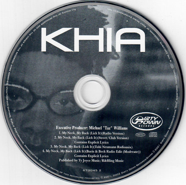 Khia : My Neck, My Back (Lick It) (CD, Single)