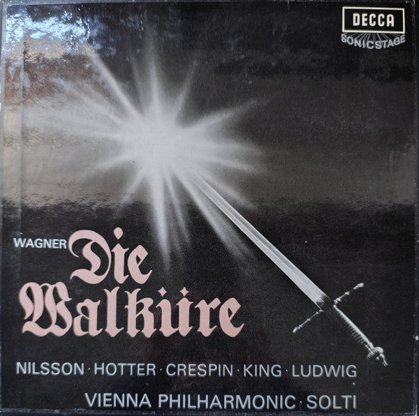 Richard Wagner / Birgit Nilsson, Hans Hotter, Régine Crespin, James King (3), Christa Ludwig, Wiener Philharmoniker, Georg Solti : Die Walküre (5xLP + Box, Plu)