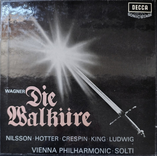 Richard Wagner / Birgit Nilsson, Hans Hotter, Régine Crespin, James King (3), Christa Ludwig, Wiener Philharmoniker, Georg Solti : Die Walküre (5xLP + Box, Plu)