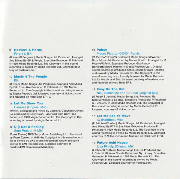 BK & Fergie : HardHouse Anthems (2xCD, Mixed)