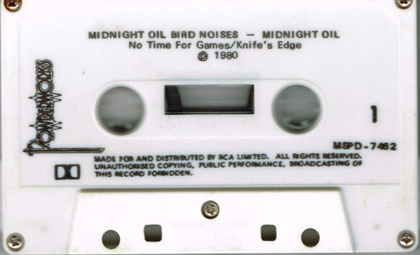Midnight Oil : Bird Noises (Cass, EP)