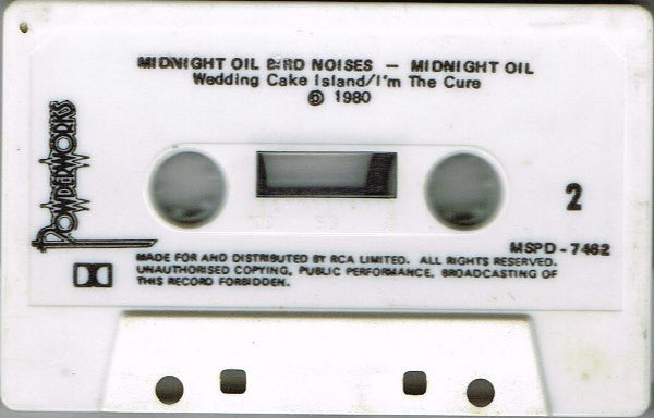 Midnight Oil : Bird Noises (Cass, EP)