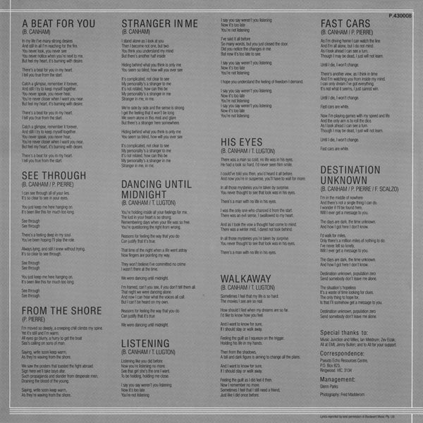 Pseudo Echo : Autumnal Park (LP, Album)