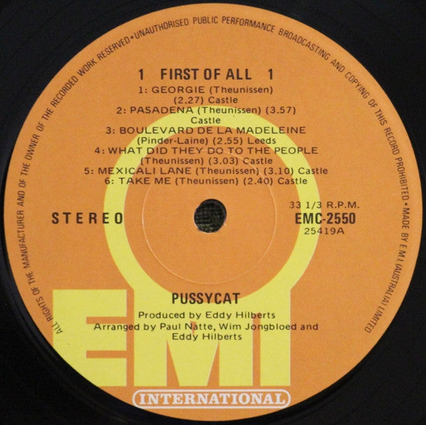 Pussycat (2) : First Of All (LP, Album)