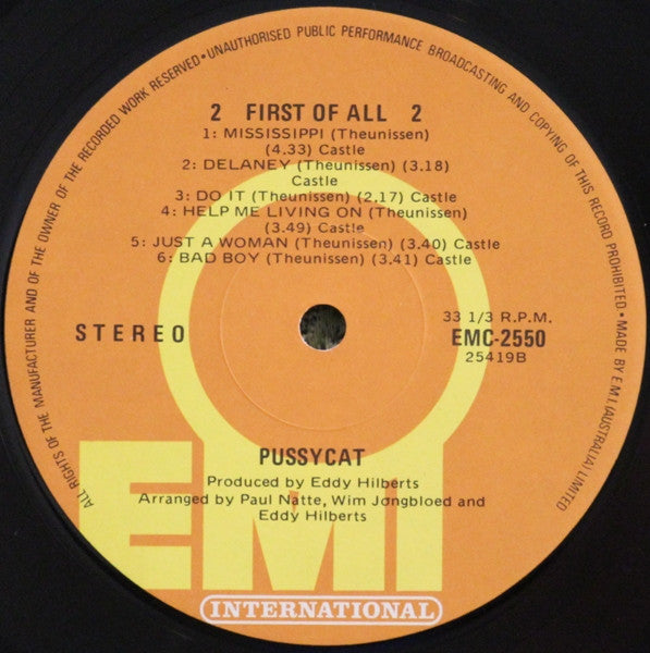 Pussycat (2) : First Of All (LP, Album)