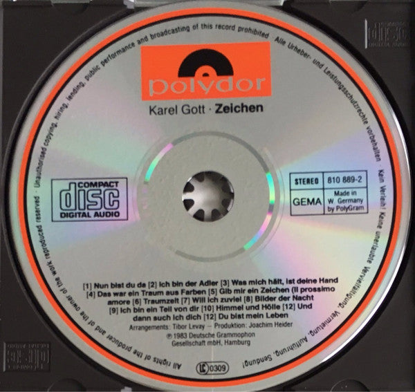 Karel Gott : Zeichen (CD, Album, RP)