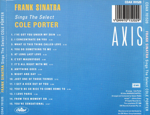 Frank Sinatra : Sings The Select Cole Porter (CD, Comp)