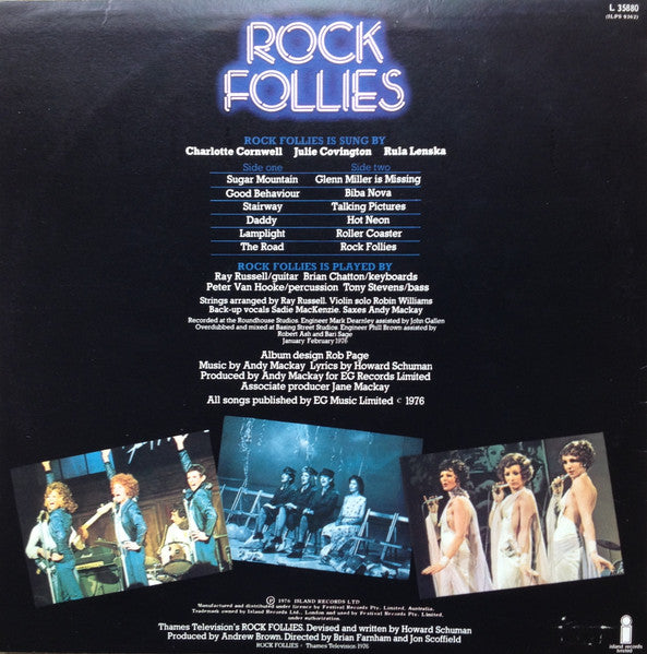 Charlotte Cornwell, Julie Covington And Rula Lenska : Rock Follies (LP, Album)
