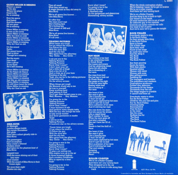 Charlotte Cornwell, Julie Covington And Rula Lenska : Rock Follies (LP, Album)