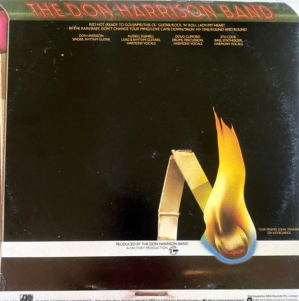 The Don Harrison Band : Red Hot (LP, Album)