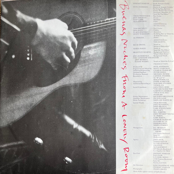 Dwight Yoakam : Buenas Noches From A Lonely Room (LP, Album)