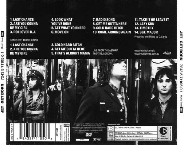 Jet (2) : Get Born (CD, Album, Copy Prot. + DVD-V, PAL)
