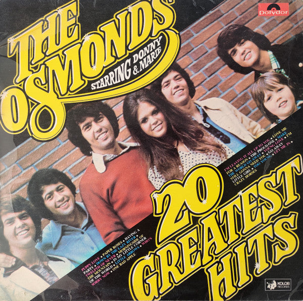 The Osmonds : 20 Greatest Hits (LP, Comp)