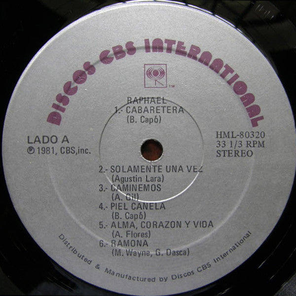 Raphael (2) : Canta... (LP, Album, RE)