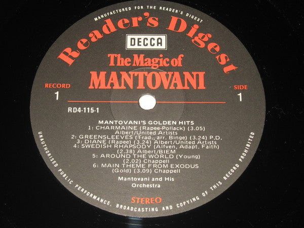 Mantovani : The Magic Of Mantovani (Box + 8xLP, Comp)