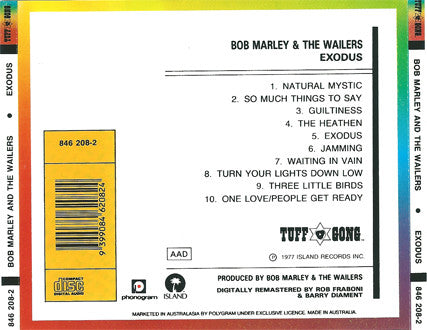Bob Marley & The Wailers : Exodus (CD, Album, RE, RM)