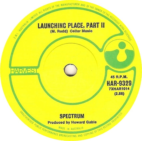 Spectrum (16) : I'll Be Gone / Launching Place, Part II (7", Single, Mono)