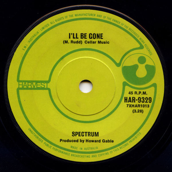 Spectrum (16) : I'll Be Gone / Launching Place, Part II (7", Single, Mono)