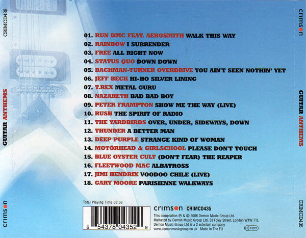 Various : Guitar Anthems (CD, Comp)
