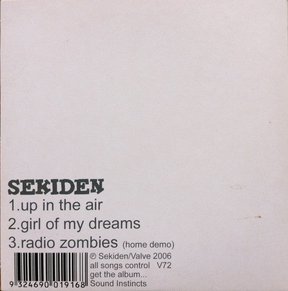 Sekiden : Up In The Air (CD, Single)