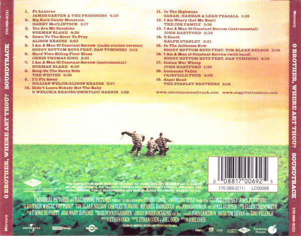 Various : O Brother, Where Art Thou? (Music From The Motion Picture) (CD, Album)