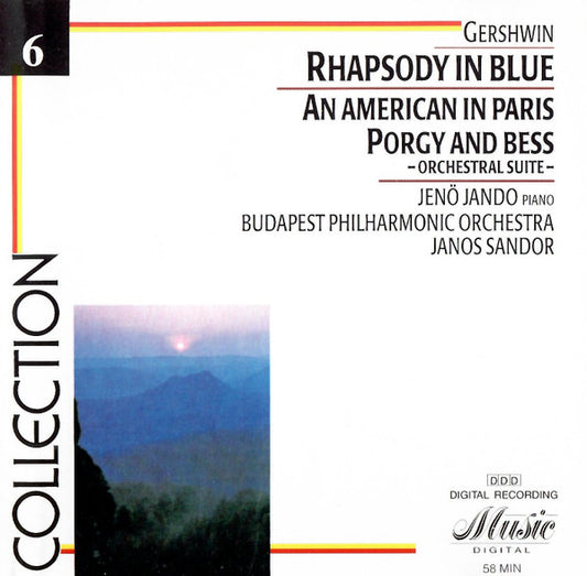 Gershwin* - Jenö Jandó, The Budapest Philharmonic Orchestra, Janos Sandor : Rhapsody In Blue / An American In Paris / Porgy And Bess (Orchestral Suite) (CD, RE)