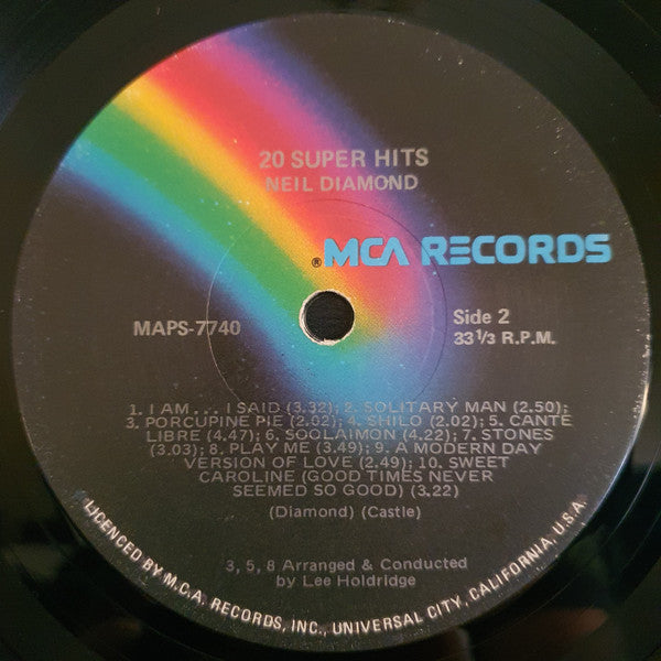 Neil Diamond : 20 Super Hits (LP, Comp)