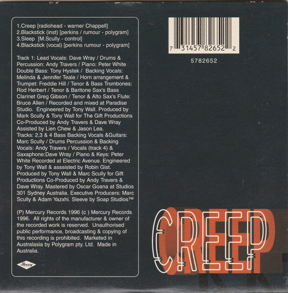 Frank Bennett And The Orchestra Royale : Creep (CD, Single)